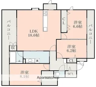 VARI’S FAMILY【1階】の間取り