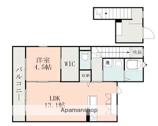 エトワールルージュ B【2階】の間取り