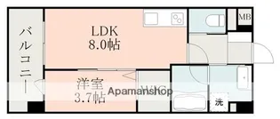 ラ・シック菊池Ⅱ【5階】の間取り