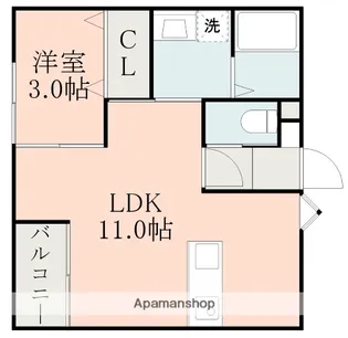 MACOMO大津【2階】の間取り