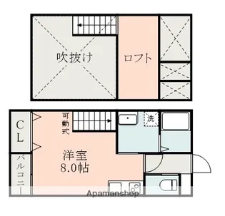 LANDY大津【2階】の間取り