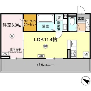 プレミール大琳寺【2階】の間取り