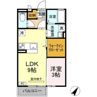 グランモア津久礼【2階】の間取り