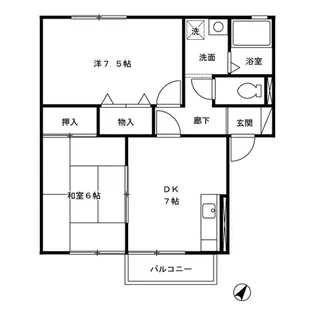 パインコート【2階】の間取り
