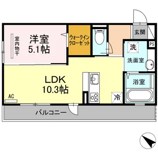 ルミエールM【3階】の間取り