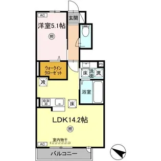 TORISIA VT (トリシアブイティー)【1階】の間取り