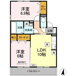 ガーデンヒルズ青葉台【1階】の間取り