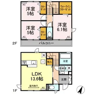 DPREMIUM C棟【101号室】の間取り