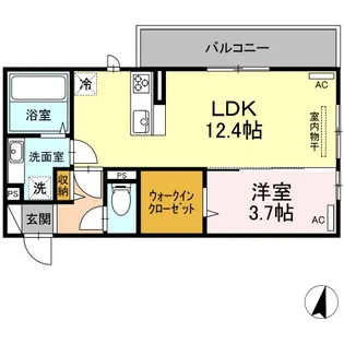 ファミール沖野【3階】の間取り