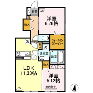 ロイヤル・アプローズ【1階】の間取り