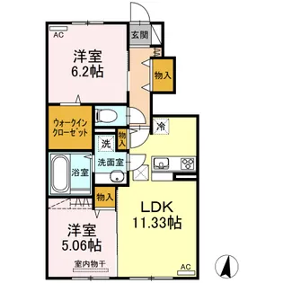 ロイヤル・アプローズ【1階】の間取り