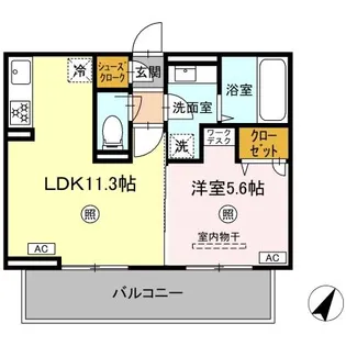 パルフェリーチェ【3階】の間取り
