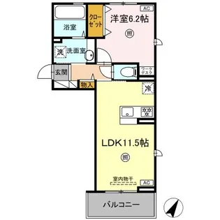 パルフェリーチェ【3階】の間取り