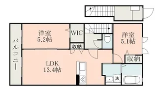 (セキスイ)RIZELL A【2階】の間取り