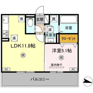 MAISON BONHEUR(メゾン ボヌール)【1階】の間取り