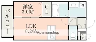 ラ・シック菊陽Ⅳ【4階】の間取り