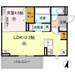 イーストプレイス須屋【2階】の間取り