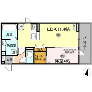 イーストプレイス須屋【2階】の間取り