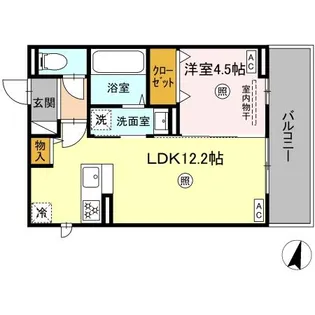 イーストプレイス須屋【3階】の間取り