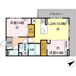 ペルへ尾ノ上【3階】の間取り