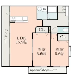 ロイヤルサクシード飛田【3階】の間取り