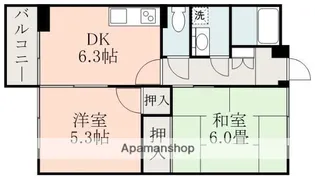 コーポネオA棟【2階】の間取り