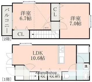 ヨーロピアンシャレー光の森北 D棟【1階】の間取り