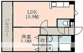 レガメント【3階】の間取り