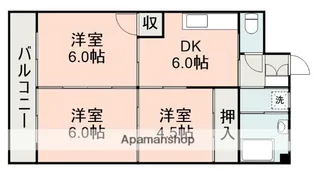 ラピス龍田【2階】の間取り