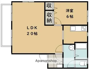 アビタシオン武蔵ヶ丘D【2階】の間取り