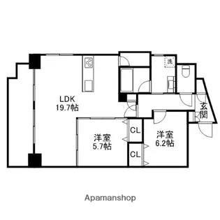 レジダンス・プルミエ【8階】の間取り