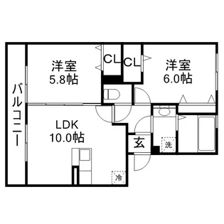 エスペランサNOZOMI【3階】の間取り