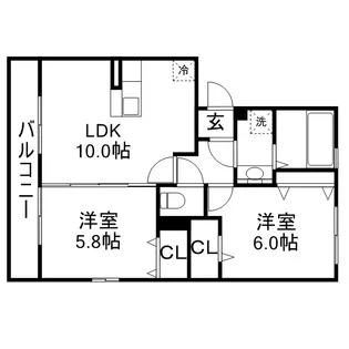 エスペランサNOZOMI【2階】の間取り