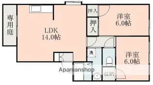アビタシオン武蔵ヶ丘B【1階】の間取り