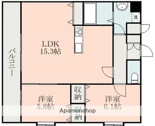 さくらIN菊陽【3階】の間取り