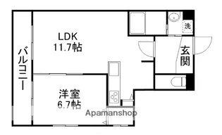 さくらIN菊陽【6階】の間取り