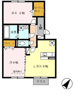コンフォール【102号室】の間取り