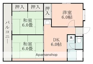 熊本県熊本市北区打越町【マンション】の間取り