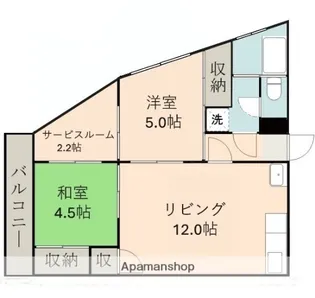 森園ハイツ【2階】の間取り