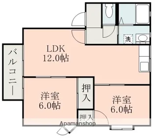 ソフィーレ清水【1階】の間取り