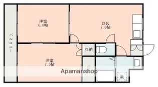 ハイムコンフォート【4階】の間取り