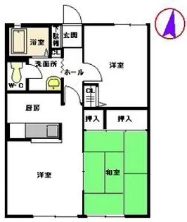 リバ・ラフォーレ・ヒロ【1階】の間取り