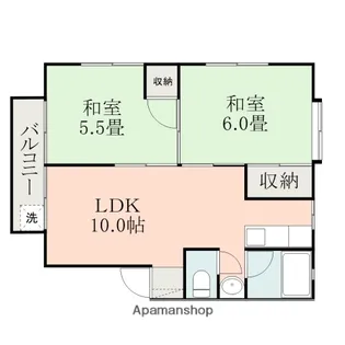 シャイン東原A【2階】の間取り