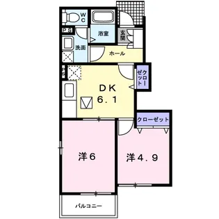 グリーンハイツIKEDA・A【1階】の間取り