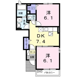 パストラル レジデンス B【1階】の間取り