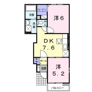 シャン バティールC【1階】の間取り