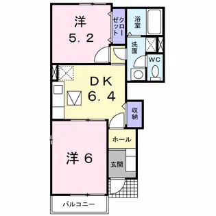 AUBE C【1階】の間取り