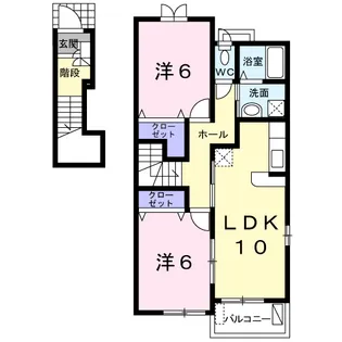 エスポワール武蔵ヶ丘北【2階】の間取り