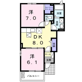 レジデンススクエアF【1階】の間取り