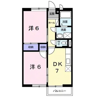 立願寺ハイツ【2階】の間取り